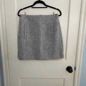 Loft gray tweed skirt
